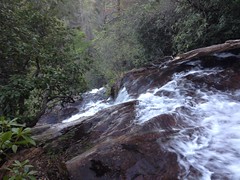 Lower Davis Creek Falls Over the Edge 