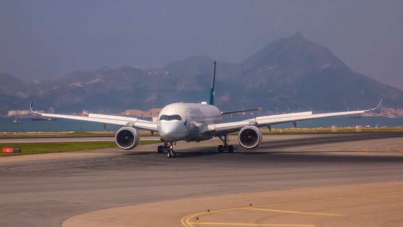 B-LRE Cathay Pacific Airbus A350-900 國泰航空 香港國際機場 VHHH キャセイパシフィック航空