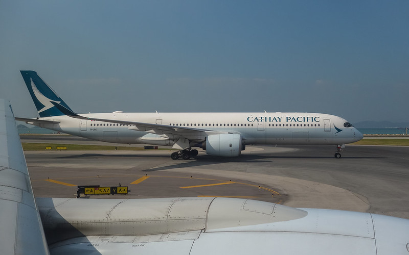 B-LRE Cathay Pacific Airbus A350-900 國泰航空 香港國際機場 VHHH キャセイパシフィック航空