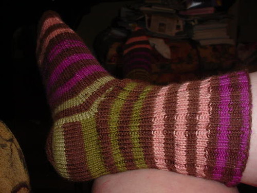 close up of Aurora sock