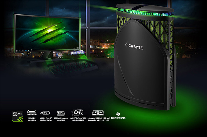 New GIGABYTE console: the ' GT games ' released PC with Core i7-K, GTX1080, TB3