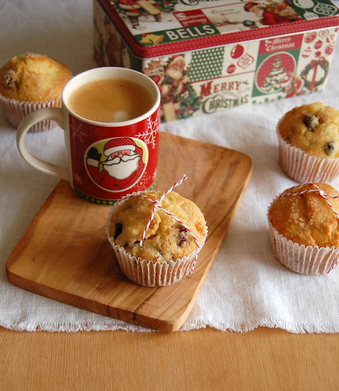 Panettone muffins / Muffins de panetone