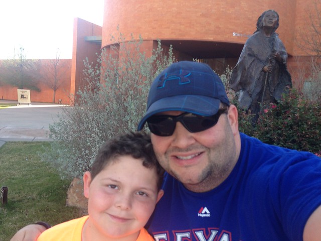 Me and Zach at Fort Worth Museum 3-22-2016