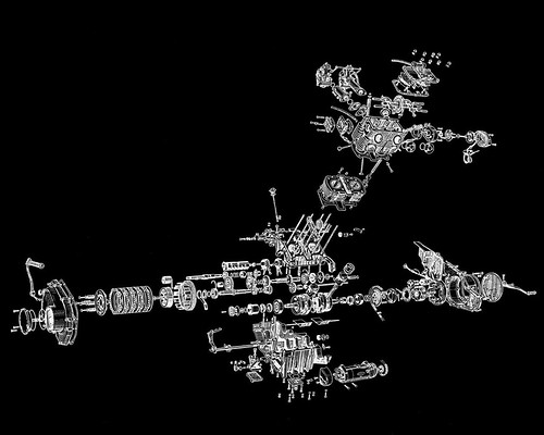 made a few wallpaper variations using the exploded engine diagram on 