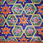 Ceiling Panel (restored), Khudayar Khan's Palace, Kokand, Uzbekistan