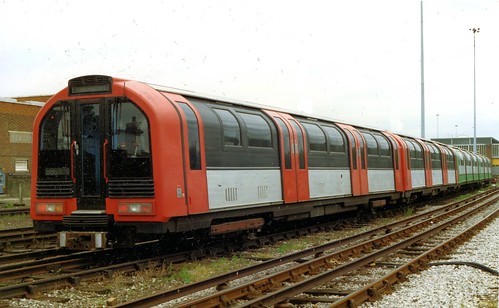 1986 Tube Stock in Neasden depot