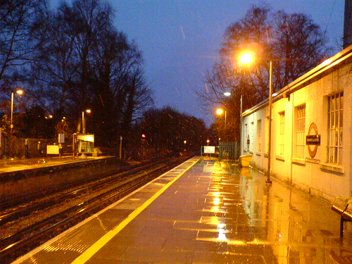 Raining at Chalfont & Latimer Station