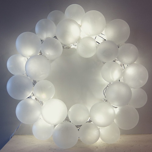 Iron Craft '13 Challenge #22 - Lit Frosted Ball Wreath