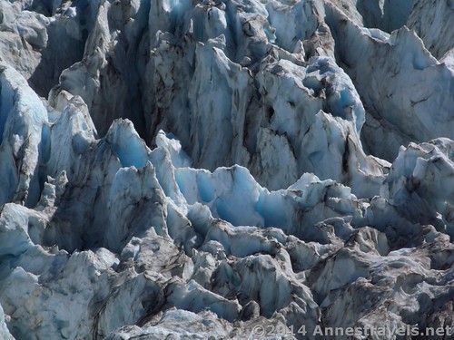 Crevasses in Coleman Glacier near Heliotrope Divide on Mt. Baker, Washington