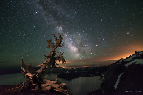 A clear night at Crater Lake