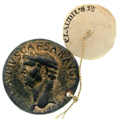 Emperor Claudius coin from Perry Collection