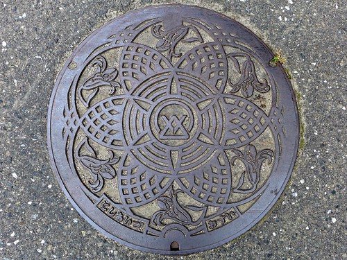Nishiaizu Fukushima, manhole cover （福島県西会津町のマンホール）