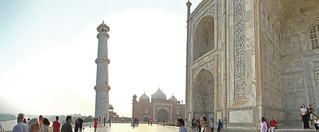 Agra - Taj Mahal back river