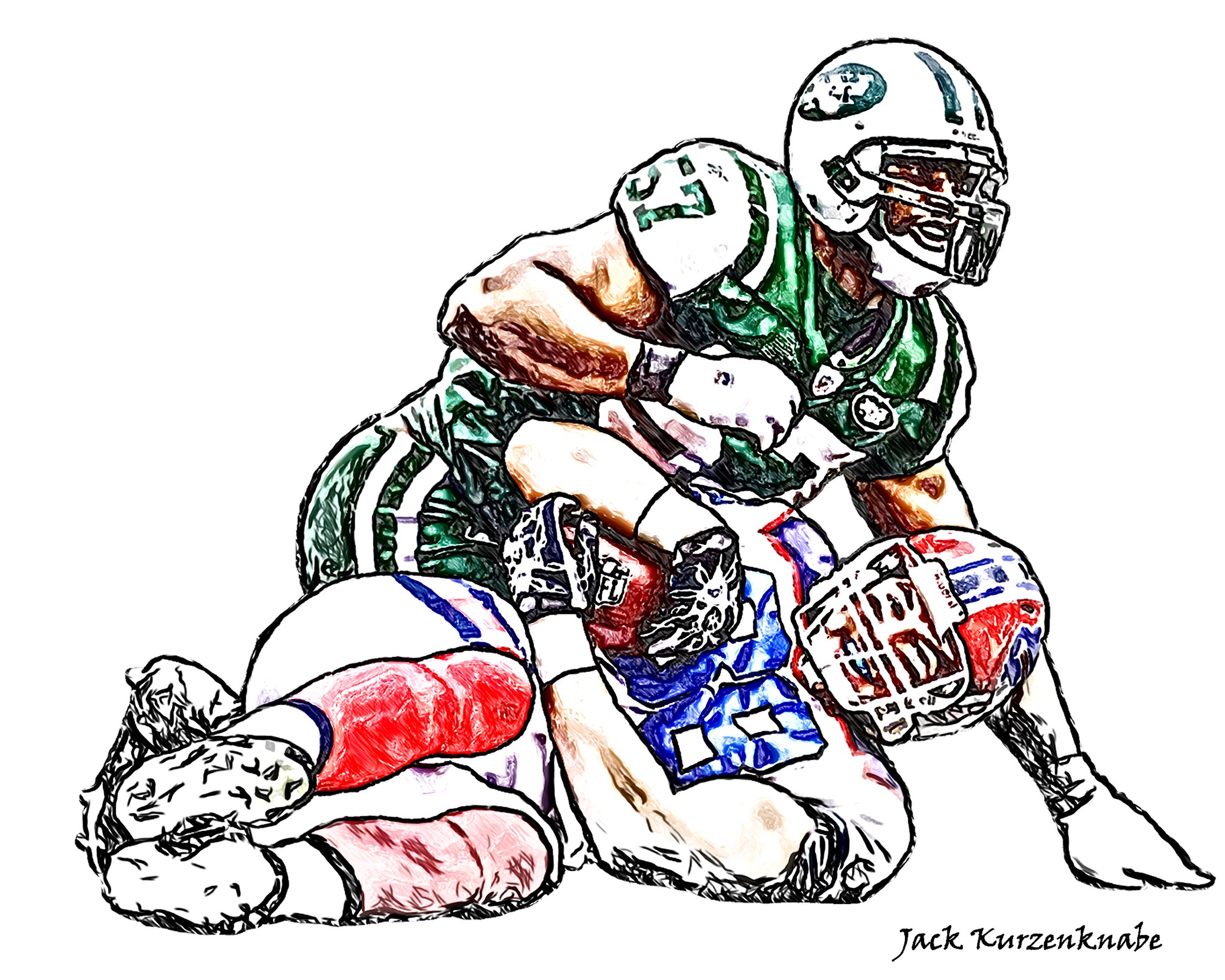 New York Jets Bart Scott - Buffalo Bills Jonathan Stupar