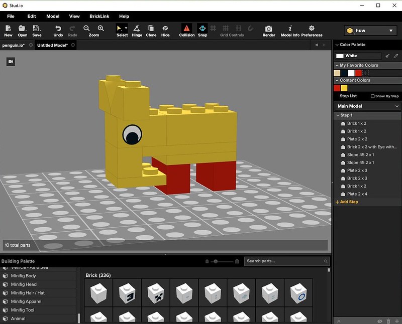 lego stud io