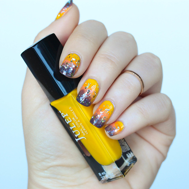 Ombre Fall Manicure Living After Midnite Beauty Nail Art by Jackie Giardina