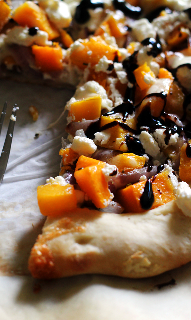 Butternut Squash Pizza with Ricotta and Balsamic Syrup