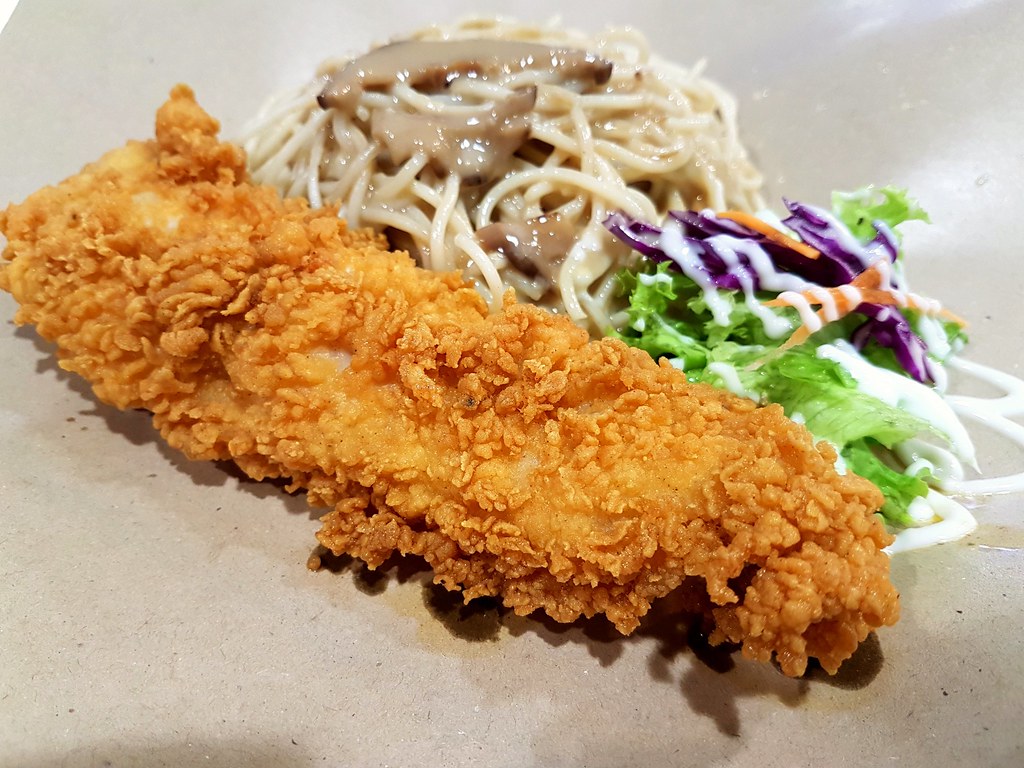 Fish Fillet w.Spaghetti Mushroom Cream @ Crispy Crunch USJ Main Place
