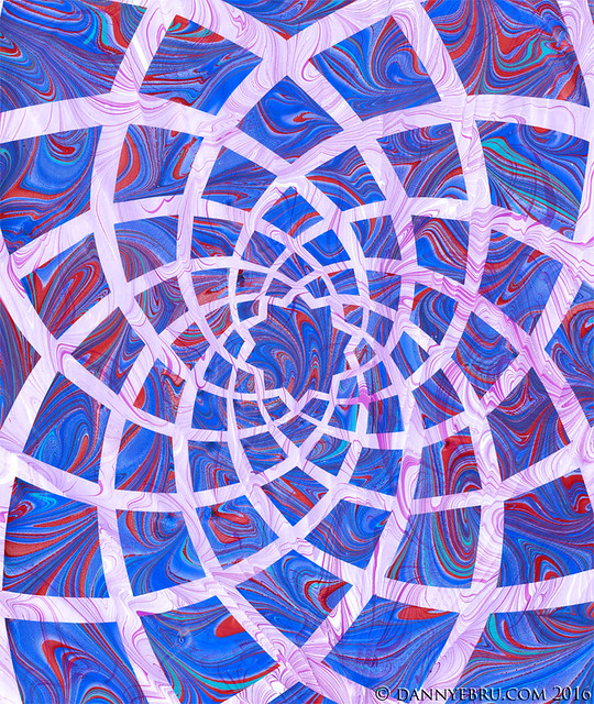 Ebru Art - Geometric Mandala