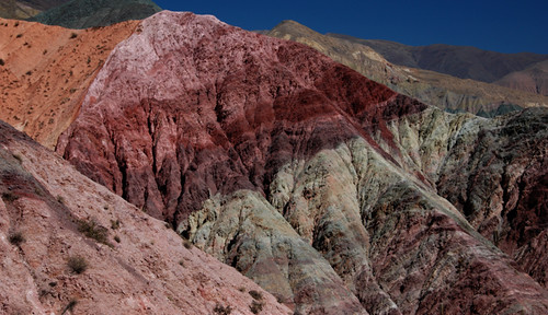 the hill of seven colours in Purmamarca in Northwest Argentina