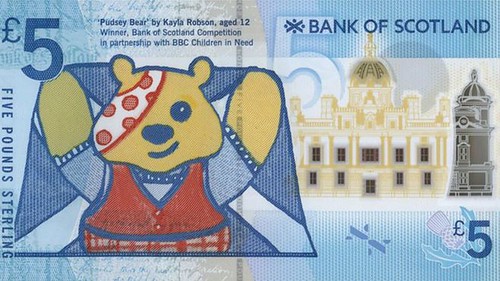 Pudsey £5 note