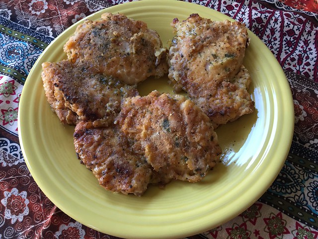 Crusty Oven Fried Chicken Thighs
