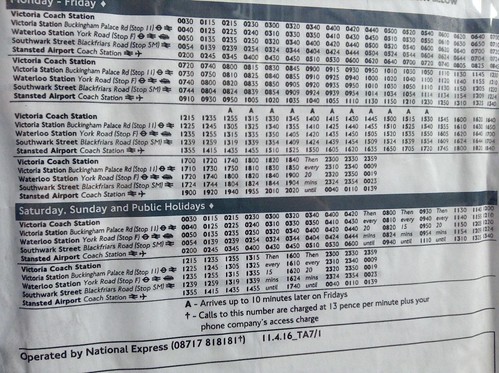 A7 bus schedule