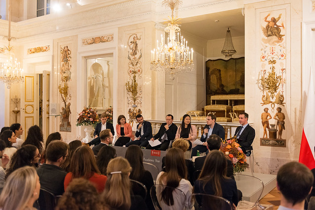 Public Debate on "Security for Europe in a Time of Crisis" at the Royal Łazienki Palace in Warsaw.18 November 2016