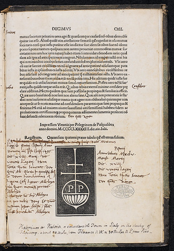 Diogenes Laertius: Vitae et sententiae philosophorum - Ownership inscription