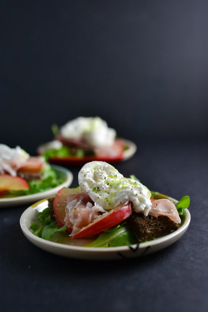 Plum, Prosciutto and Burrata Salad | Things I Made Today