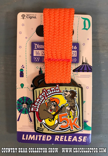 2016 Run Disney Disneyland 5K Country Bear Pin - Country Bear Jamboree Collector Show #75