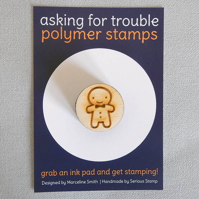 Gingerbread Man polymer stamp