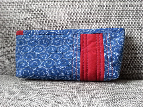 Small Lola pouch made from shweshwe scraps