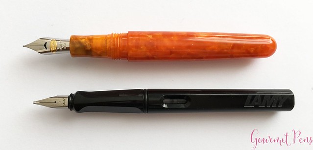 Review Conklin All American Sunburst Orange Fountain Pen 6