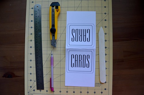 Step 1: Print Design, Cut in Half