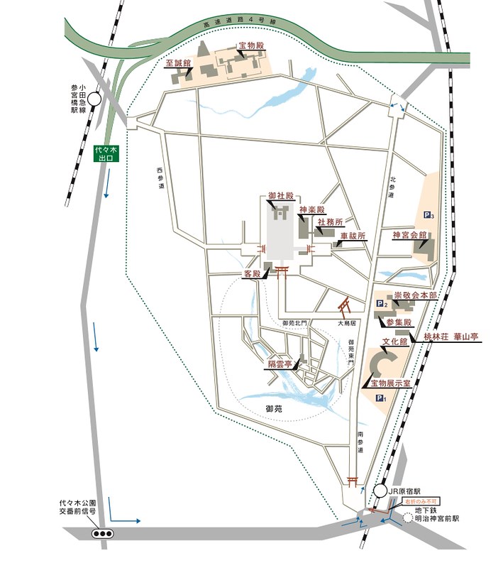 明治神宮地圖