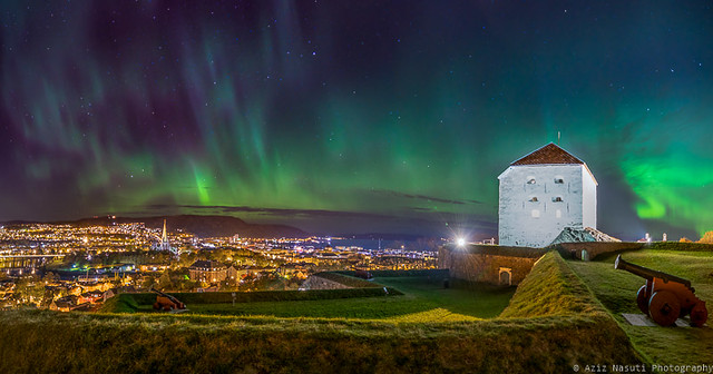 Beautiful Trondheim from Kristiansten Festning (Fortress)