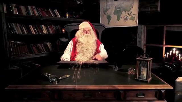 videomessaggio da Babbo Natale