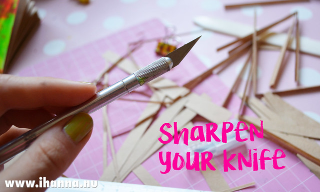 Move Forward and Sharpen your knife (or get new blades), a blog post by @ihanna