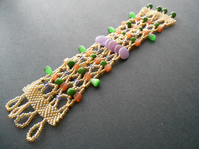 Golden Tapestry Cuff Bracelet Tutorial