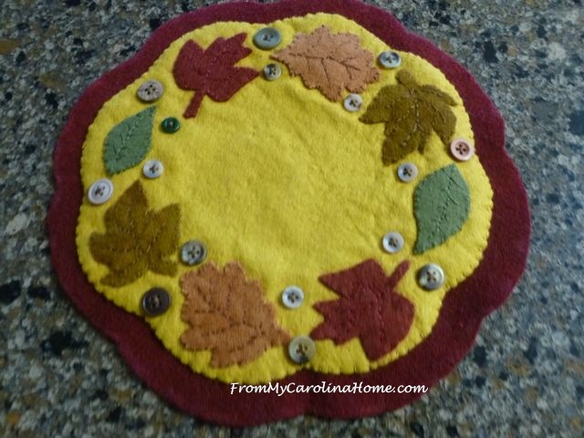 Autumn Jubilee Stitch Along Wool Applique ~ From My Carolina Home