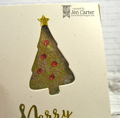 Jen Carter Christmas Flower Tree Christmas Word Closeup