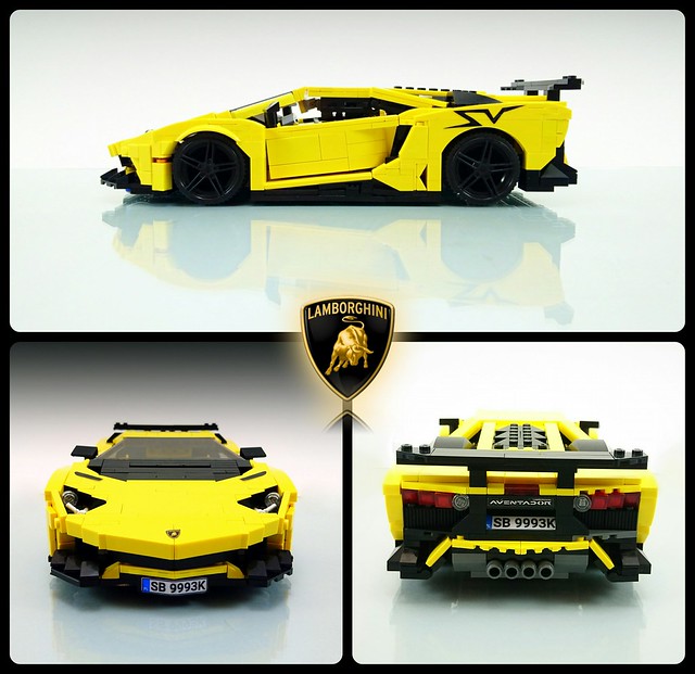 3 LEGO Lamborghini Aventador SuperVeloce