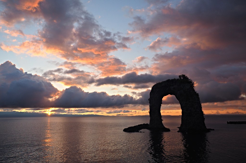 The Pothandle Rock (Okushiri Island, Hokkaido, Japan)