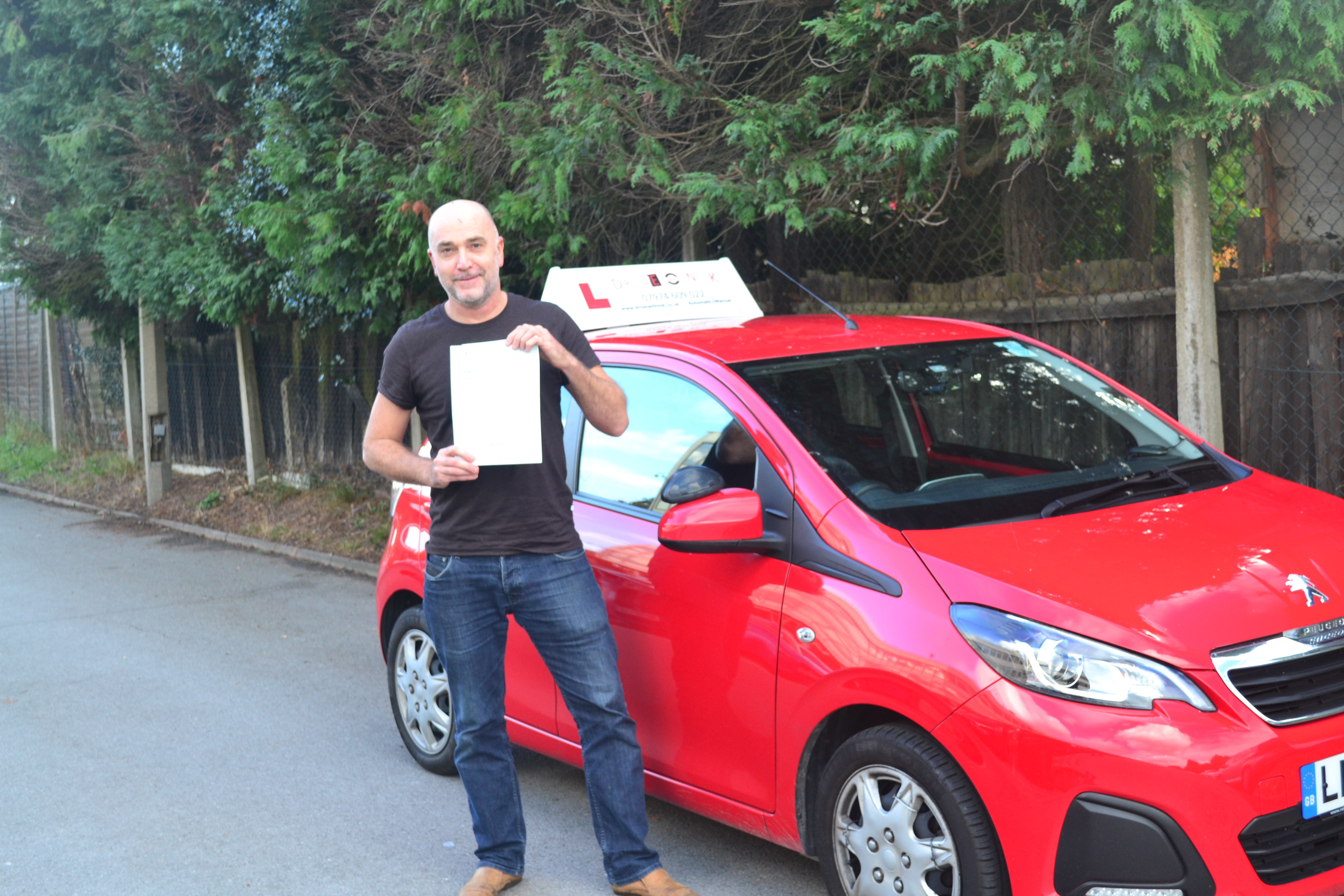 Automatic driving lessons North London Andy passed his practical driving test with Drive with Nik