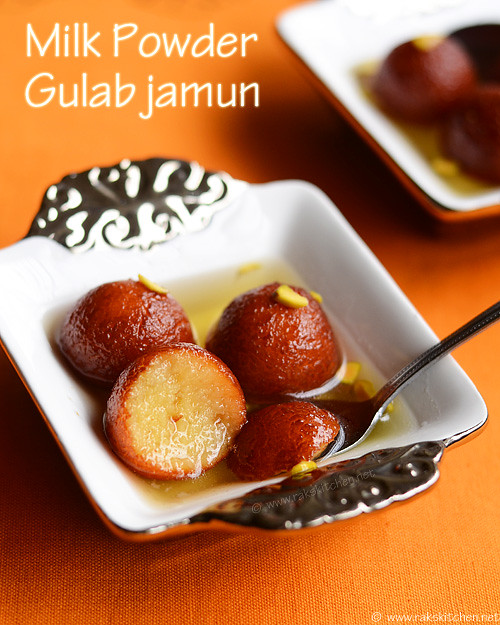 Milk powder gulab jamun recipe | Diwali sweets | Raks Kitchen | Indian ...
