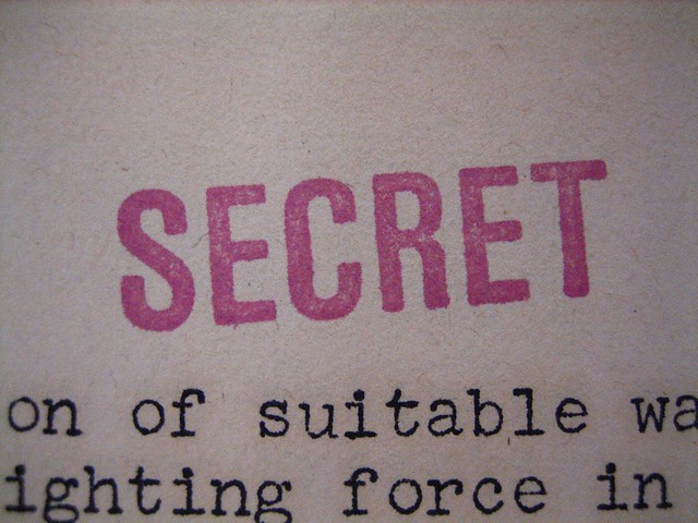 "SECRET" stamp