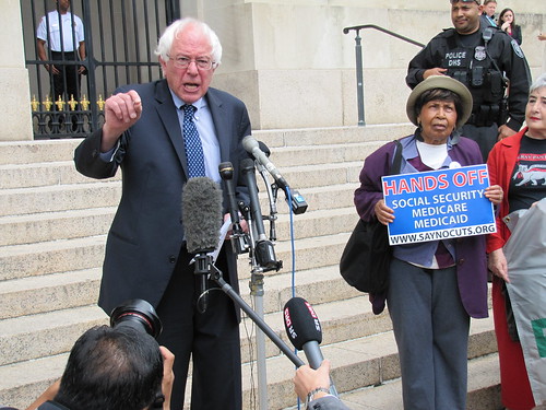Seniors Protest Fiscal Summit and Advocate for Protecting Social Security