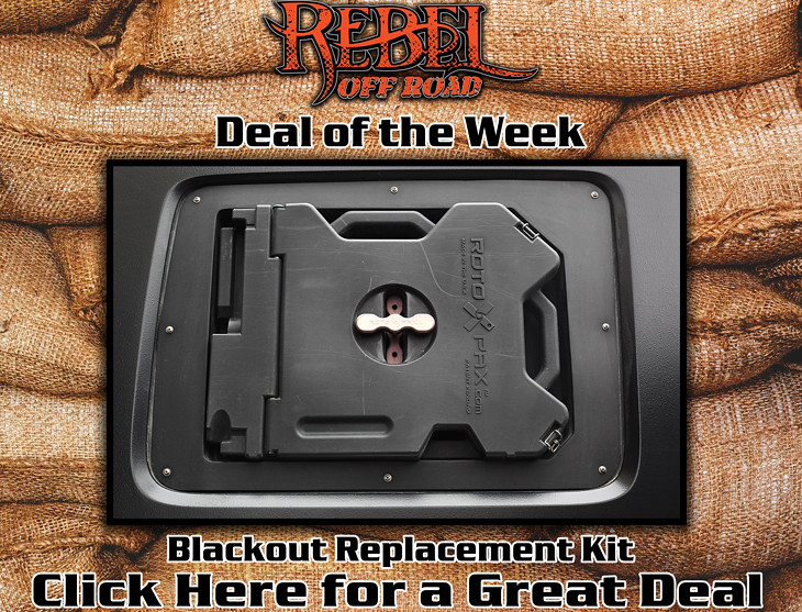 New Blackout By Rebel Off Road: Jeep JK Rotopax Window Replacement Kit   - The top destination for Jeep JK and JL Wrangler news, rumors, and  discussion