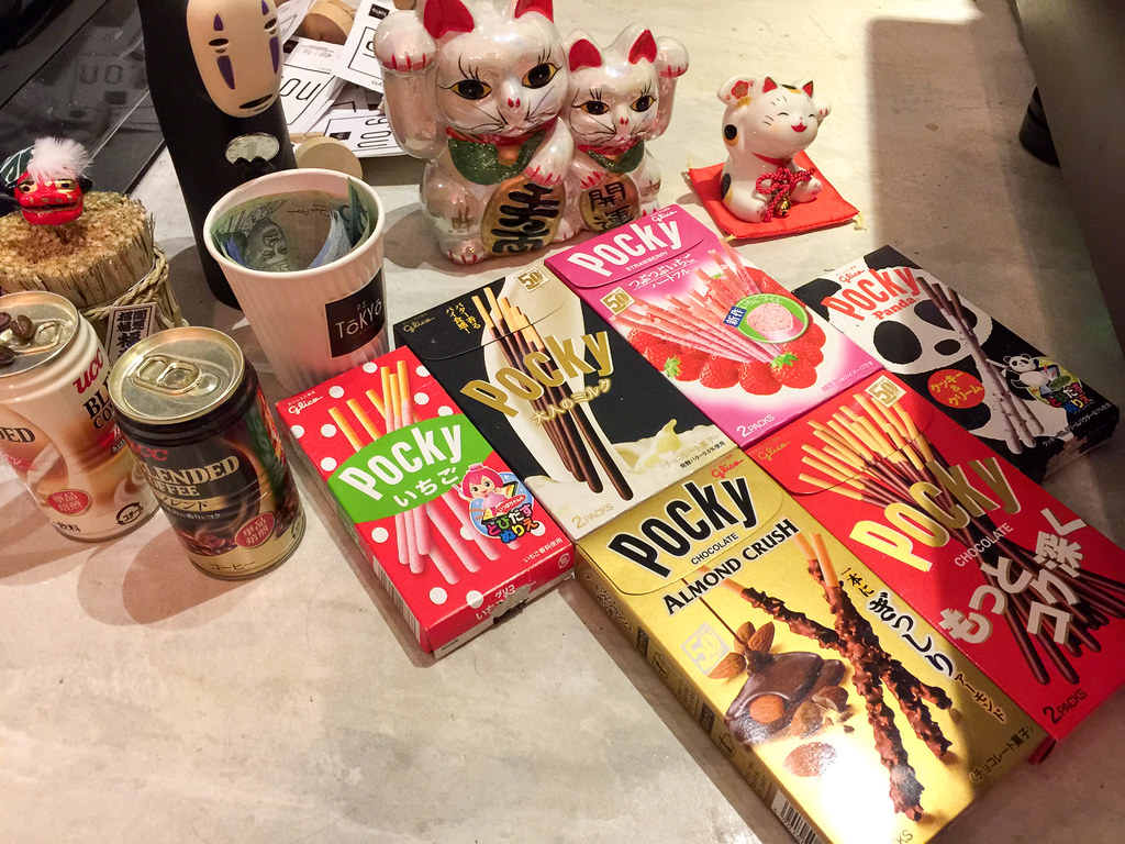 Many types of Pocky available at P.S. Tokyo